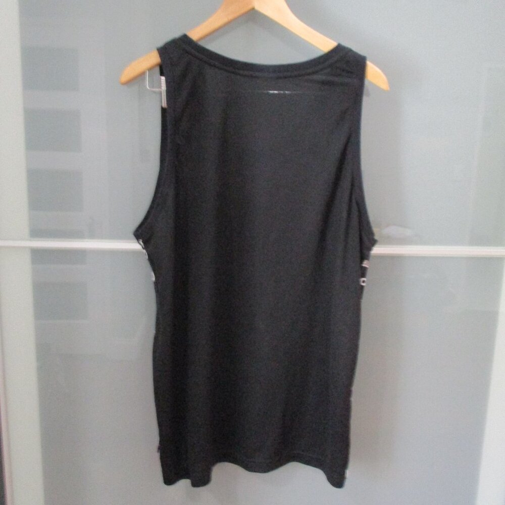 ADIDAS Logo Print Mesh Back Tank Top - Picture 2 of 2